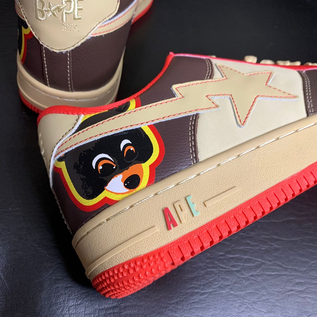 a bathing ape bapesta kanye west